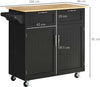 Carrello-da-Cucina-Multiuso-in-Legno-con-2-Cassetti,-Armadietto-e-4-Ruote,-104x46x91cm,-Nero-PL6801-203V00BKPL6