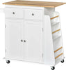 Carrello-da-Cucina-Portaspezie-a-3-Livelli-e-4-Ruote-in-MDF-e-Truciolato,-89x45x89cm,-Bianco-ER3801-163ER3