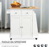 Carrello-da-Cucina-Portaspezie-a-3-Livelli-e-4-Ruote-in-MDF-e-Truciolato,-89x45x89cm,-Bianco-ER3801-163ER3