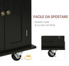 Carrello-da-Cucina-Portavivande-con-Cassetti,-Armadietti-e-Portaspezie,-in-Legno-e-MDF,-111x44.5x82.5-cm,-Nero-JH4801-161BKJH4