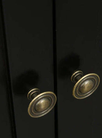 Carrello-da-Cucina-Portavivande-con-Cassetti,-Armadietti-e-Portaspezie,-in-Legno-e-MDF,-111x44.5x82.5-cm,-Nero-JH4801-161BKJH4