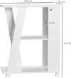 Carrello-da-Cucina-Portavivande-in-Legno-con-2-Ripiani-e-Ruote,-60x38x77cm,-Bianco-KJ2801-292V00WTKJ2