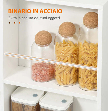 Carrello-da-Cucina-Portavivande-in-Legno-con-2-Ripiani-e-Ruote,-60x38x77cm,-Bianco-KJ2801-292V00WTKJ2