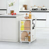 Carrello-da-Cucina-Portavivande-in-Legno-con-2-Ripiani-e-Ruote,-60x38x77cm,-Bianco-KJ2801-292V00WTKJ2