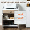 Carrello-da-Cucina-Portavivande-per-Microonde-con-4-Ruote,-in-Legno,-60x40x77cm---Rovere-JH7801-209JH7