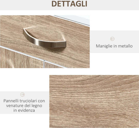 Carrello-da-Cucina-Portavivande-per-Microonde-con-4-Ruote,-in-Legno,-60x40x77cm---Rovere-JH7801-209JH7