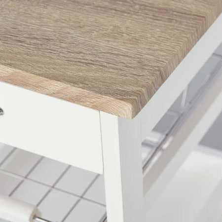 Carrello-da-Cucina-Salvaspazio-in-Legno-Bianco-con-4-Ruote-37x37x82cm-UH3801-152WTUH3