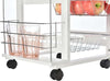 Carrello-da-Cucina-Salvaspazio-in-Legno-Bianco,-Portavivande-con-1-Piano-di-Lavoro-1-Cassetto-e-4-Cestelli-Metallici,-47x37x83cm-LK6801-121V01WTLK6