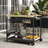 Carrello-da-Giardino-a-2-Ripiani,-2-Cesti-e-4-Spazi-Portabottiglie,-in-Legno-di-Abete,-97.5x65x81-cm--ER584G-420V00NDER5