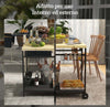 Carrello-da-Giardino-a-2-Ripiani,-2-Cesti-e-4-Spazi-Portabottiglie,-in-Legno-di-Abete,-97.5x65x81-cm--ER584G-420V00NDER5