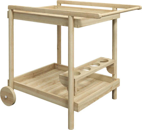 Carrello-da-Giardino-a-2-Ripiani-e-4-Spazi-Portabottiglie,-in-Legno-di-Abete,-78x58.5x75-cm-GH384G-419V00NDGH3