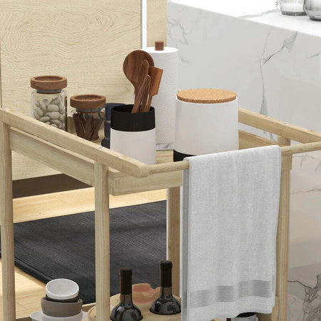 Carrello-da-Giardino-a-2-Ripiani-e-4-Spazi-Portabottiglie,-in-Legno-di-Abete,-78x58.5x75-cm-GH384G-419V00NDGH3
