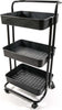 Carrello in metallo e plastica con 3 ripiani e ruote scaffale multiuso da 85 cm Fai da te/Organizzazione casa e magazzini/Scaffalature Decor Space - Altamura, Commerciovirtuoso.it