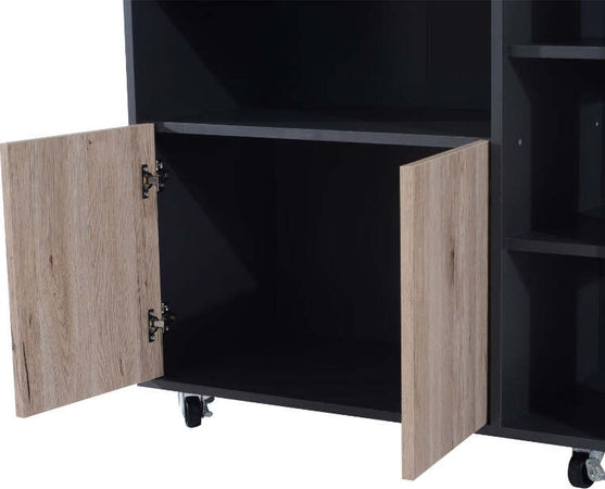 carrello-isola-cucina-Mobiletto-in-Legno-con-Ruote-80-x-40-x-87cm-,-rovere-nero-mobile-multiuso-credenza-madia-soggiorno-sala-pranzo-ingresso-cameretta-camera-studio-ufficio-F801-027A