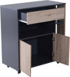carrello-isola-cucina-Mobiletto-in-Legno-con-Ruote-80-x-40-x-87cm-,-rovere-nero-mobile-multiuso-credenza-madia-soggiorno-sala-pranzo-ingresso-cameretta-camera-studio-ufficio-F801-027A