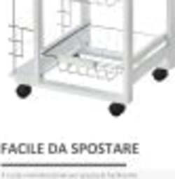 Carrello-Isola-da-Cucina-Salvaspazio-in-Legno-di-Pino,-Carrello-Portavivande-con-4-Ruote-Cassetto-3-Cesti-Estraibili-Portafrutta,-Bianco-VB5801-130WTVB5