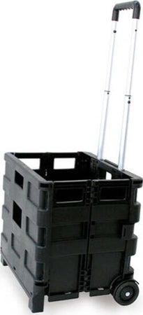 Carrello pieghevole con cassa in plastica - portata max 25 kg - Garden Friend Fai da te/Prodotti per la costruzione/Prodotti per il trasporto materiali/Attrezzature per il trasporto di materiali/Carrelli di servizio Eurocartuccia - Pavullo, Commerciovirtuoso.it