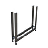 Sistema di supporto a staffe in metallo con i due sostegni laterali per piani a folding