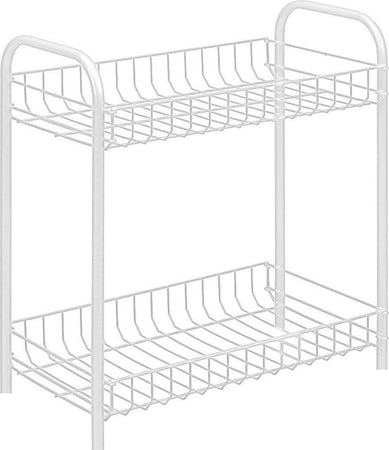 CARRELLO PORTAOGGETTI PORTA OGGETTI 2 RIPIANI BIANCO 208 PER CUCINA BAGNO  Trade Shop italia - Napoli, Commerciovirtuoso.it