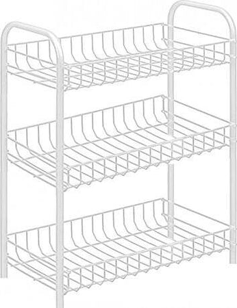 CARRELLO PORTAOGGETTI PORTA OGGETTI 3 RIPIANI BIANCO 308 PER CUCINA BAGNO  Trade Shop italia - Napoli, Commerciovirtuoso.it