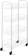 CARRELLO PORTAOGGETTI PORTA OGGETTI 4 RIPIANI BIANCO PER CUCINA BAGNO 30x40x77cm  Trade Shop italia - Napoli, Commerciovirtuoso.it