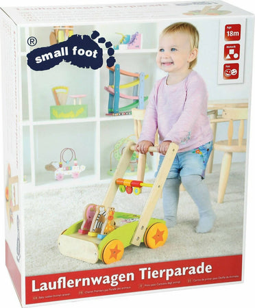 Carrello Primi Passi Legler Carrellino Primi Passi Parata Degli Animali 37x26x37cm Gioco per Bambini Mobilità +18mesi Gioco in legno Papau - Giammoro, Commerciovirtuoso.it