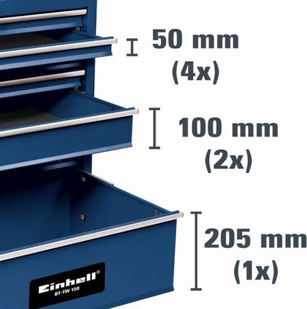 Carrello Professionale Per Oicina Porta Utensili Ed Attrezzi Einhell Bt-tw 150 Fai da te/Organizzazione casa e magazzini/Organizzazione di utensili/Cassette porta attrezzi Trade Shop italia - Napoli, Commerciovirtuoso.it