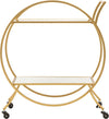Carrello-round-struttura-in-ferro-color-oro-con-ruote-e-2-ripiani-per-interni