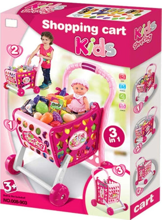 CARRELLO SPESA SUPERMARKET PER BAMBINI ROSA AZZURRO CON FRUTTA E VERDURA 3IN1 Giochi e giocattoli/Giochi d'imitazione e accessori di travestimento/Negozi e accessori Trade Shop italia - Napoli, Commerciovirtuoso.it