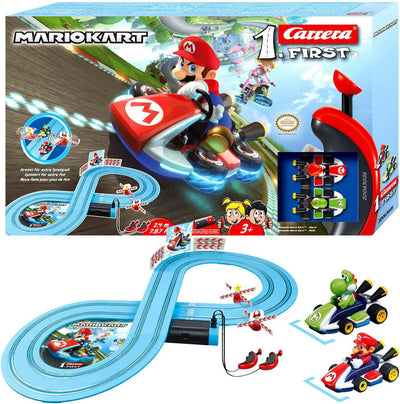 Carrera Toys Mario & Yoshi First Nintendo Kart – Set Pista Da Corsa A Batteria E Due Macchinine – Gioco Adatto Per Bambini Dai 3 Anni, Colore Colorato, 20063026