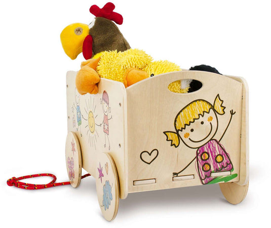 Carretto Portagiochi - Bimbi Allegri per Cameretta Bambini Dida