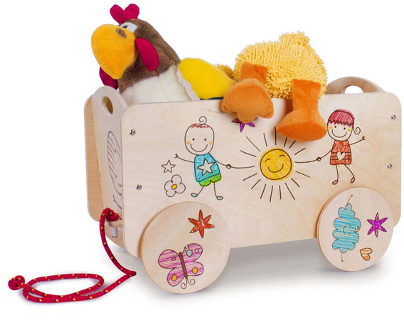 Carretto Portagiochi - Bimbi Allegri per Cameretta Bambini Dida