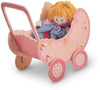 Carrozzina Per Bambole - Rosa in Legno Gioco per Bambine Dida