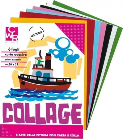 Carta Collage Rasata Lucida Adesiva Colorati Colorato Album 20x24cm 6 Fogli Casa e cucina/Hobby creativi/Carta e lavorazione della carta/Carta/Carta decorativa Trade Shop italia - Napoli, Commerciovirtuoso.it