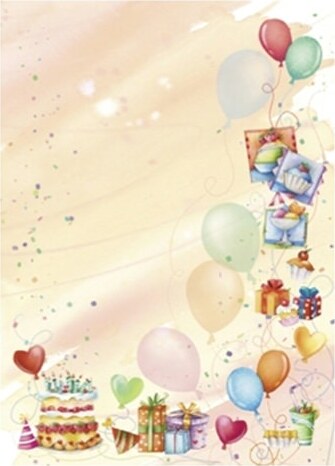 Carta con stampa ''party'' - A4 - 90 gr - Decadry - conf. 20 fogli Cancelleria e prodotti per ufficio/Carta blocchi e quaderni/Carta/Carta da lettere Eurocartuccia - Pavullo, Commerciovirtuoso.it