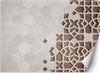 Carta-Da-Parati,-3D-Mandala-di-cemento-Ornamento-Marrone-Beige