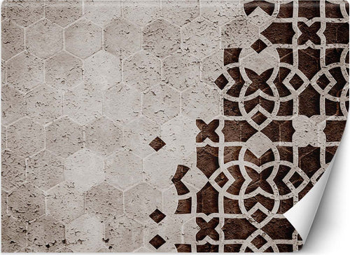 Carta-Da-Parati,-3D-Ornamento-orientale