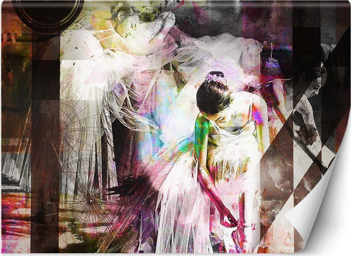 Carta-Da-Parati,-Ballerina-Astratta-Vintage