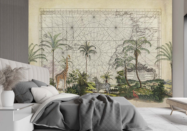 Carta-Da-Parati,-Biglietto-da-Palme-Tropicali