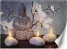 Carta-Da-Parati,-Buddha-con-candele