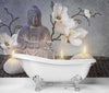 Carta-Da-Parati,-Buddha-con-candele