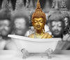 Carta-Da-Parati,-Buddha-Zen-d'oro