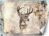 Carta-Da-Parati,-Cervo-Vintage-Beige