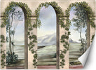 Carta-Da-Parati,-Colonne-e-archi-con-edera