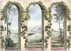 Carta-Da-Parati,-Colonne-e-archi-con-edera
