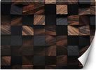 Carta-Da-Parati,-Cubo-di-legno-a-mosaico-3D