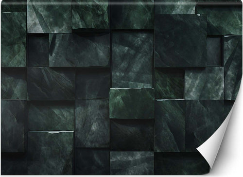 Carta-Da-Parati,-Cubo-verde-3D