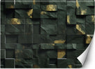 Carta-Da-Parati,-Cubo-verde-a-mosaico-3D