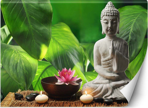 Carta-Da-Parati,-Figura-di-Buddha-Zen