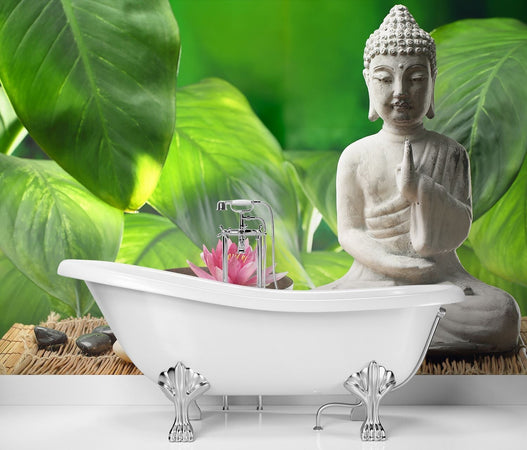 Carta-Da-Parati,-Figura-di-Buddha-Zen